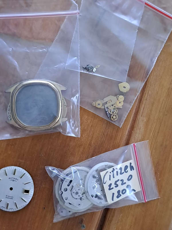 Lot Tissot citizen Buren parts housings and movements