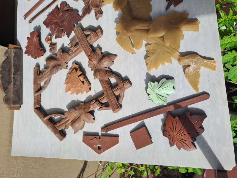 Lot one.  Lot of cuckoo clock parts for spares or repairs