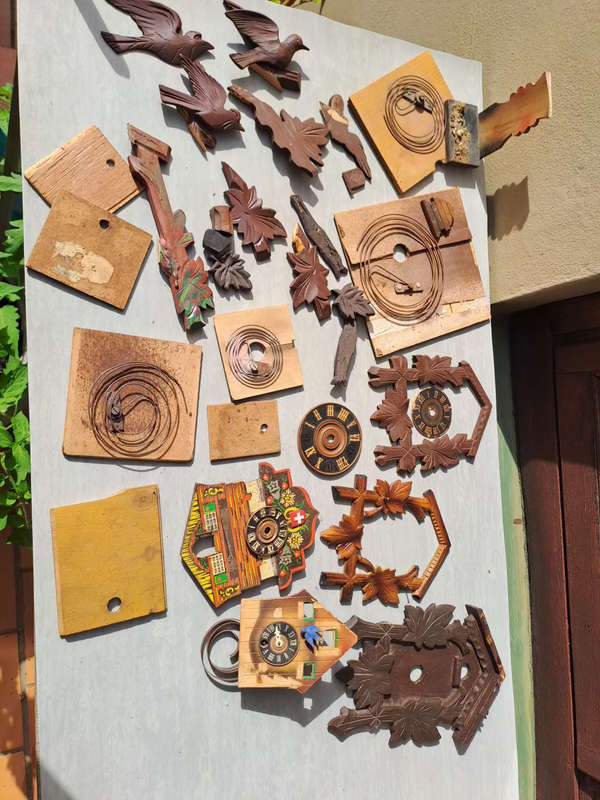 Lot two .  Lot of cuckoo clock parts for spares or repairs