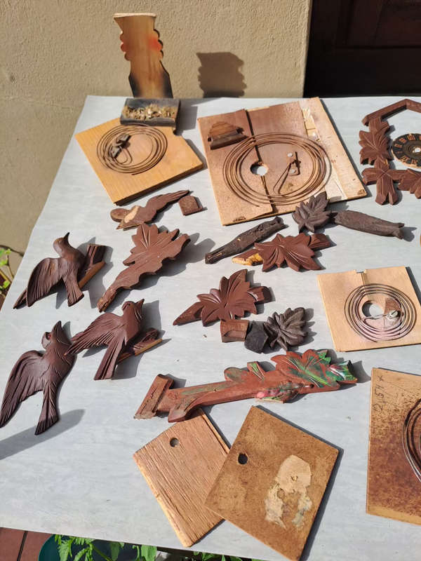 Lot two .  Lot of cuckoo clock parts for spares or repairs