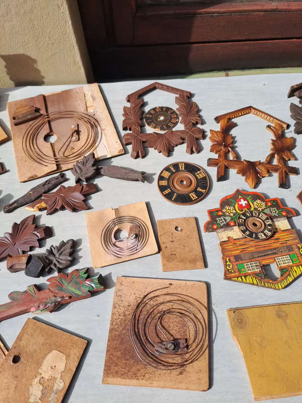 Lot two .  Lot of cuckoo clock parts for spares or repairs
