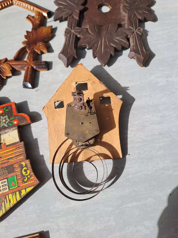 Lot two .  Lot of cuckoo clock parts for spares or repairs