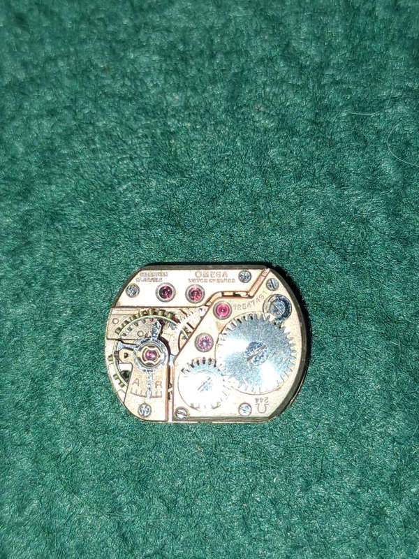 Small ladies omega 244 watch movement