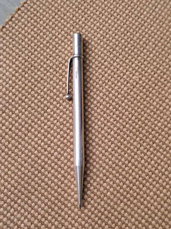 1946 Solid Silver Mechanical Pencil, Johnson Matthey & Co England.