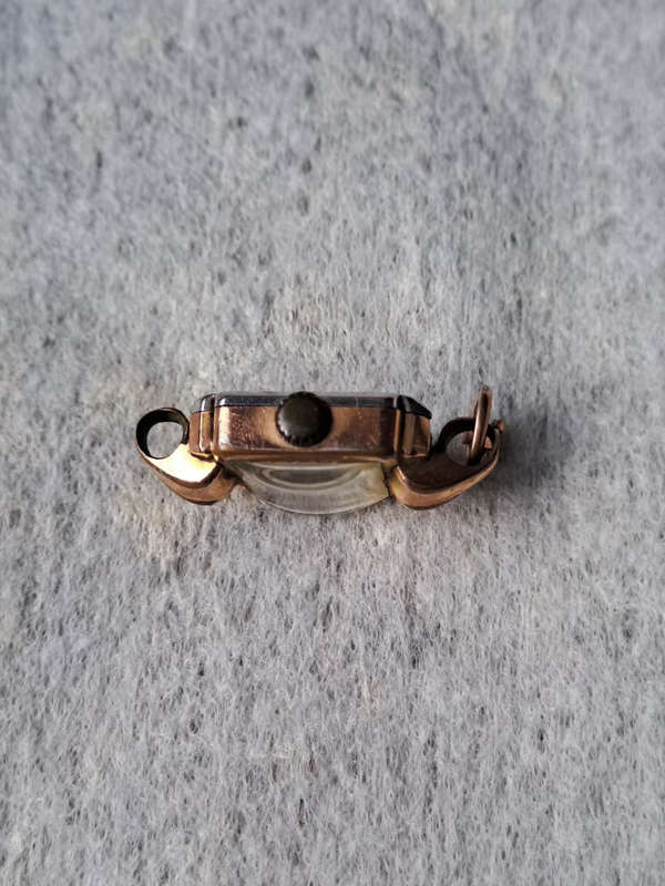 ladies Olma Swiss vintage rose gold plated watch working