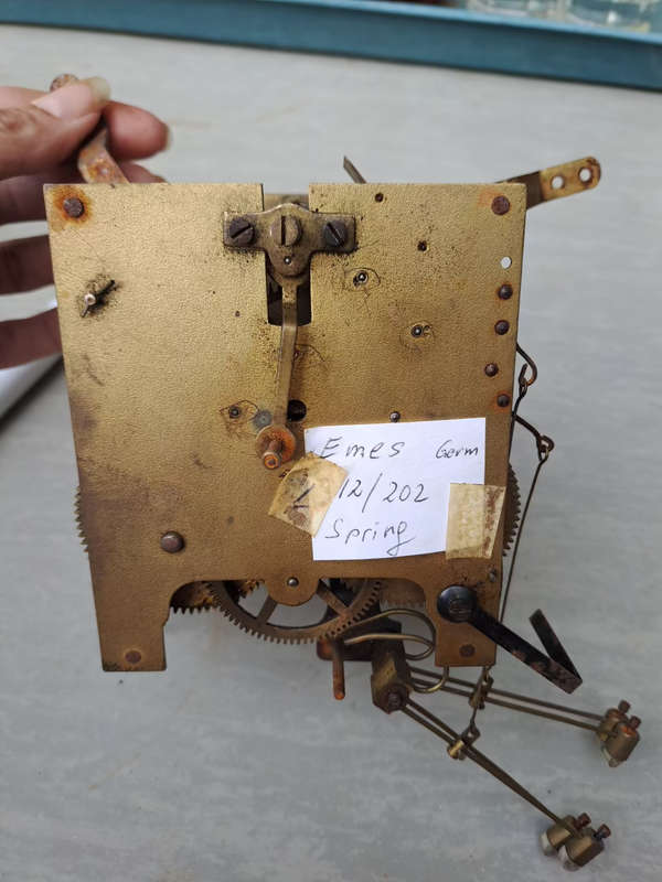 4 gong German clock movement