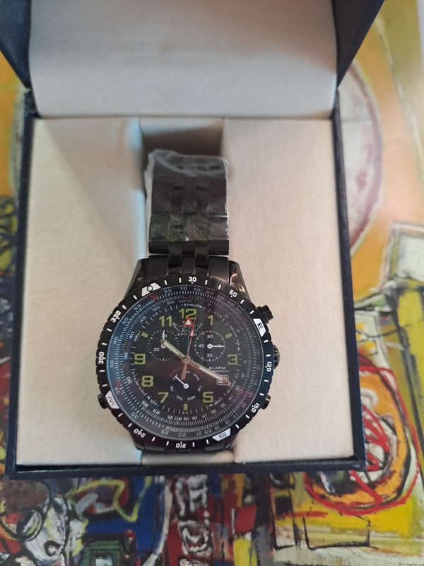 Kotte & Co Blackmatic Chronograph Chronometer watch Alarm Swiss movement
