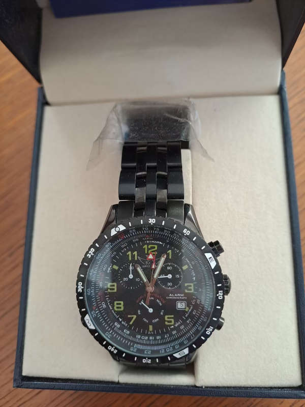 Kotte & Co Blackmatic Chronograph Chronometer watch Alarm Swiss movement
