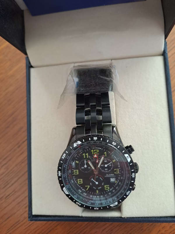 Kotte & Co Blackmatic Chronograph Chronometer watch Alarm Swiss movement