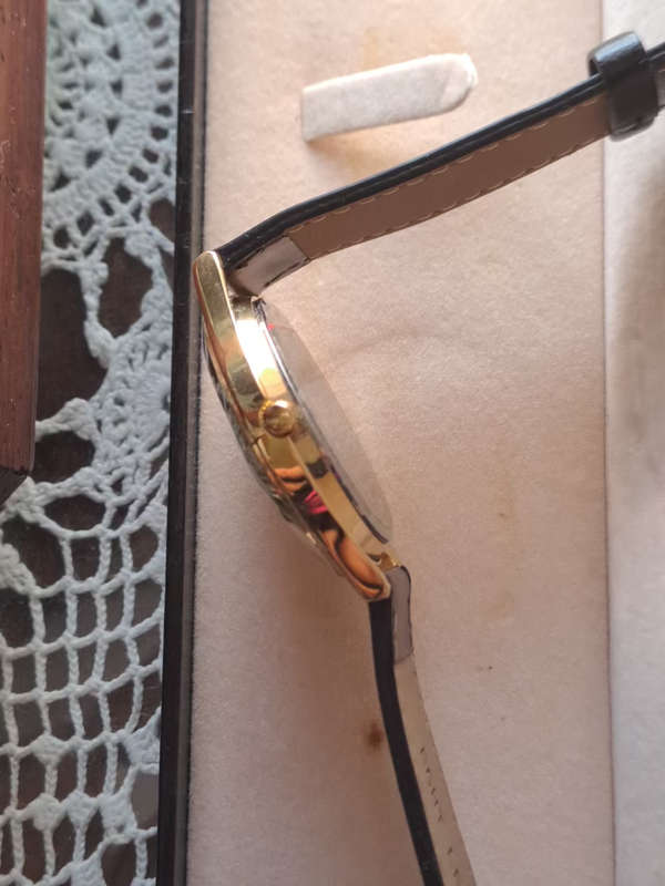 Osco men's gold plated dress watch nos
