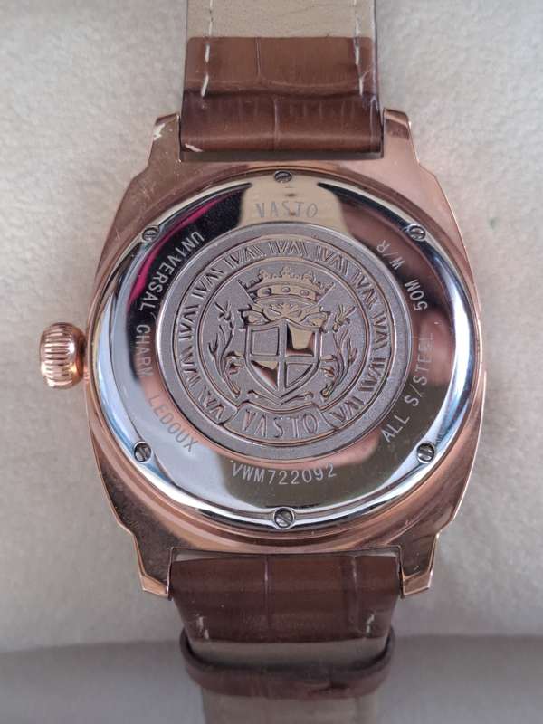 Large Bold men's rose gold Vasto watch new unworn