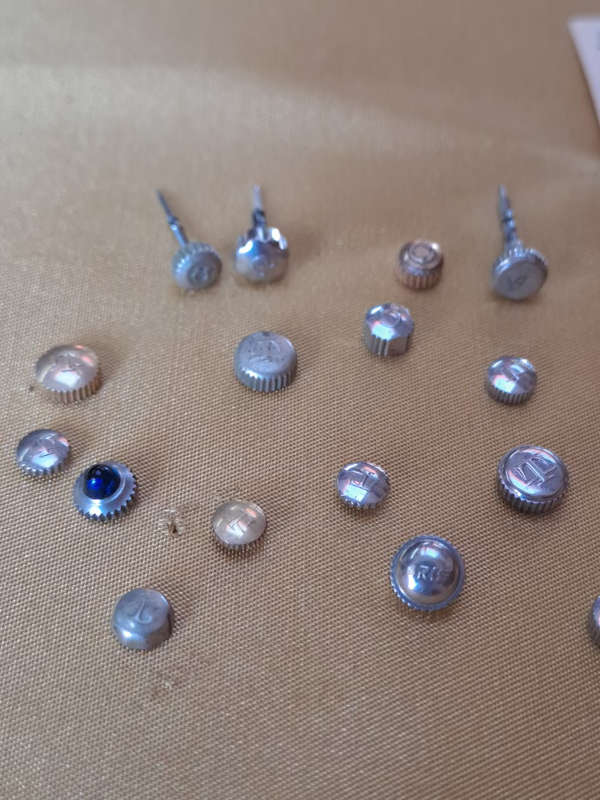 Various watch crowns omega, longines, Tag, rolex oyster, tissor oris etc as per tag