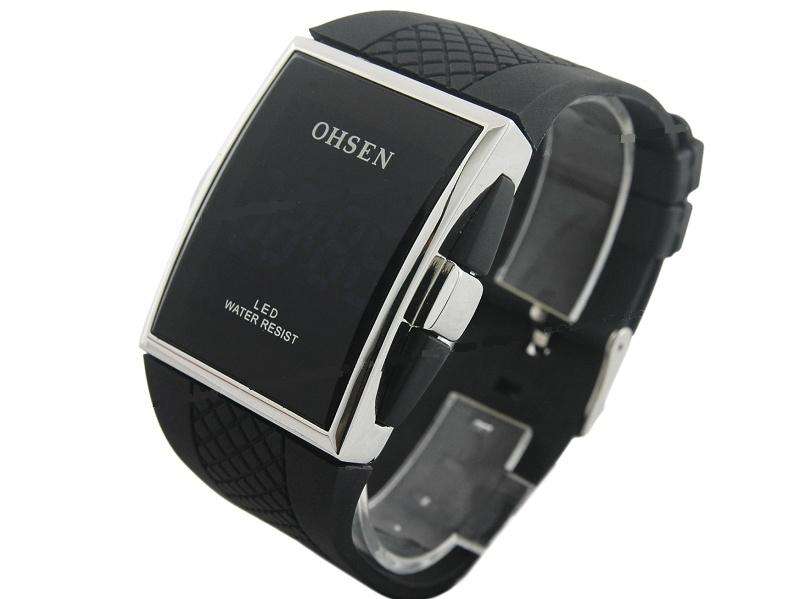 MENS DIGITAL BLACK OHSEN WATCH