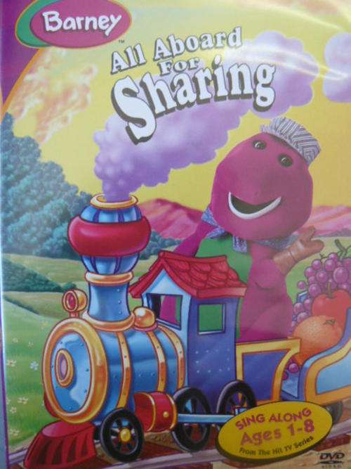 BARNEY "ALL ABOARD FOR SHARING" DVD NEW