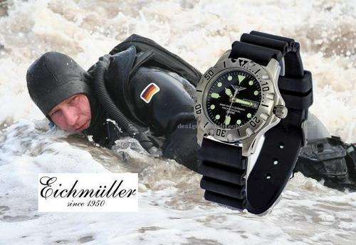 "EICHMULLER"   ARMY DIVERS WATCH 200M DAY DATE
