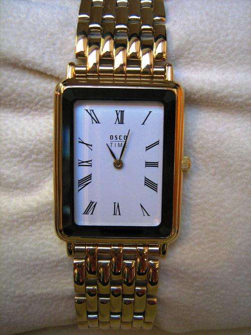BLUE EAGLE OSCO GERMANY WATCH ROMAN DIAL, GOLD PLT NEW SPECIAL GLASS  ****ON SPECIAL*****