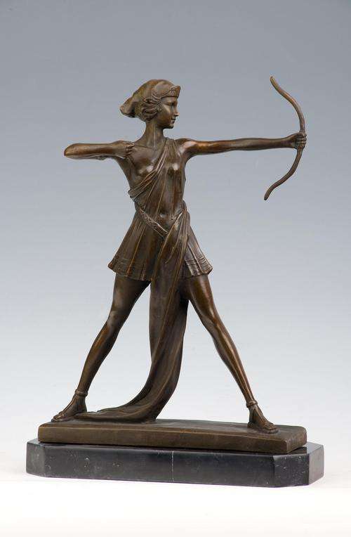 DIANA THE HUNTER "DIANA NEMORENSIS" BRONZE AFTER PIERRE LE FAGUAYS