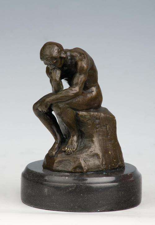 BRONZE "THE THINKER" BY AUGUSTE RODIN