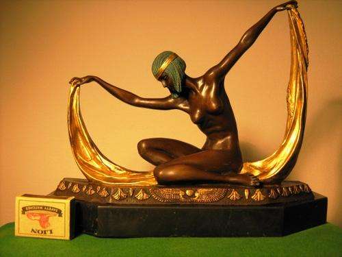 STUNNING BRONZE RIBBON DANCER BY C. MIRVAL