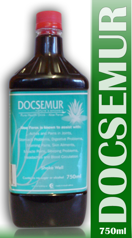 DOCSEMUR ALOE FEROX HEALTH TONIC - 750ml a natural healthy drink made from aloe ferox.
