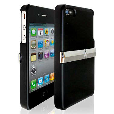 iPhone 4 Hard Case & Stand - Black