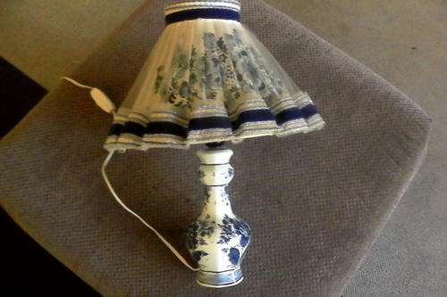 Vintage Blue Delft Holland Side Table Lamp