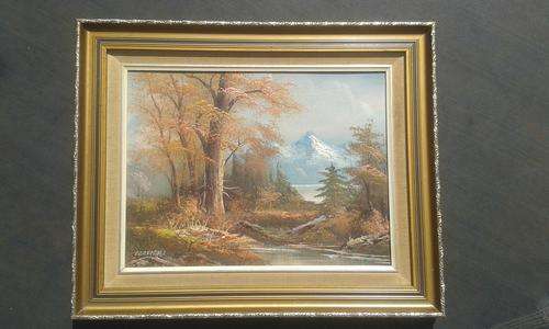 I Cafieri Original Oil Painting, Beautiful Wooded Landscape
