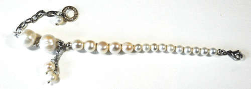 Atenea handmade Freshwater pearl bracelet - graduated with chain