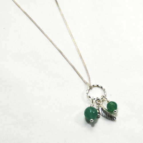 Atenea 925 Add a Dangle Aventurine pendant on 925 sterling silver