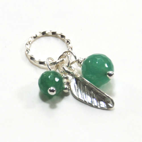 Atenea 925 Add a Dangle Aventurine pendant on 925 sterling silver