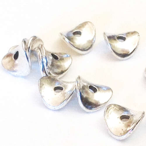 Alloy Spacer bead, twisted washer, 10 x 10 x 3.8mm, sold per 10