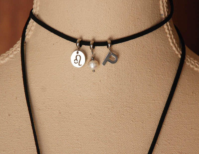Letter G stainless steel initial alphabet dangle charm pendant - on clasp or large hole slider