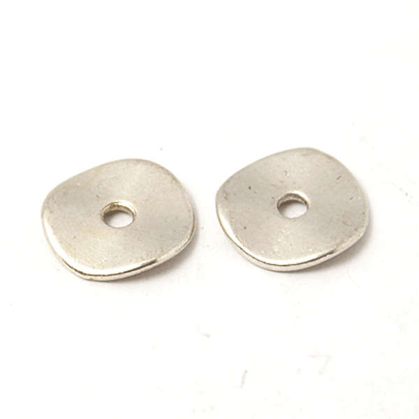 50 * Alloy Spacer Beads, washer, 10mm in diameter, 1mm thick, hole: 2mm