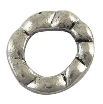 20 * Alloy Linking Rings, Antique Silver, 10.5x11mm, inner 7mm