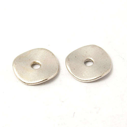 Alloy Spacer bead, washer shape, antique silver 10mm x 1 mm thick, sold per 10