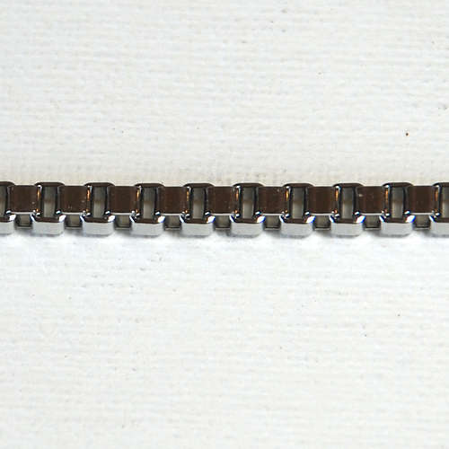 Stainless Steel Box Chain, 2.50x3mm, sold per meter
