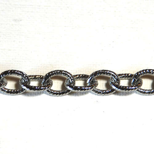 Stainless Steel Cable Link Chain, 316L steel, oval chain, 8x6x1.5mm, sold per meter