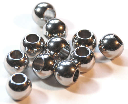 Stainless Steel European Bead, Drum, original color, 5x6mm, Hole:Approx 2.6mm