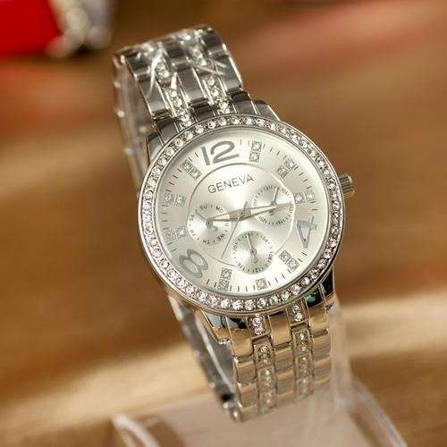GENEVA Silver Women Watch