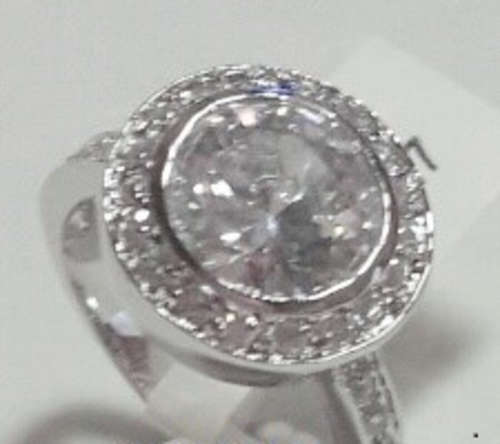 **Sparkling** Memorial Diamond Engagement Ring #Size 7