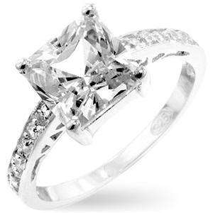 1.85ct DIAMOND PRINCESS CUT RING SIZE 8