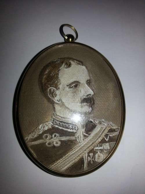 BOER WAR LEADER RARE MINATURE PORTRAIT "GENERAL IAN HAMILTON"
