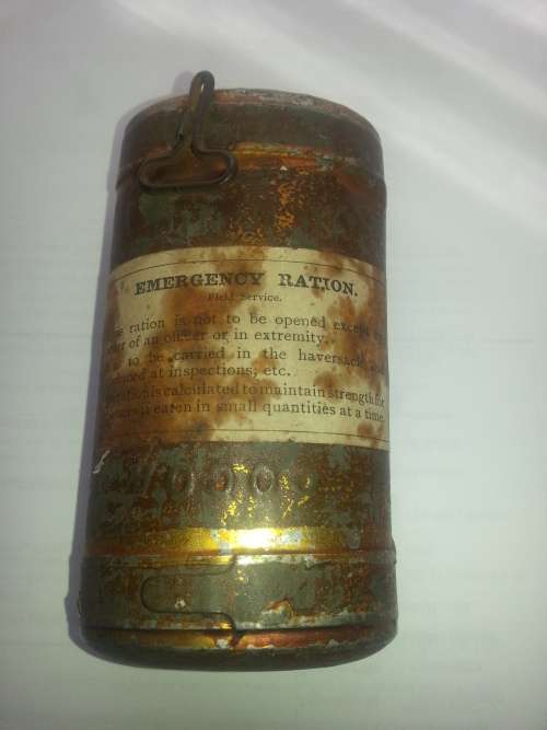 BOER WAR ARMY EMERGENCY RATION TIN NOT OPENED