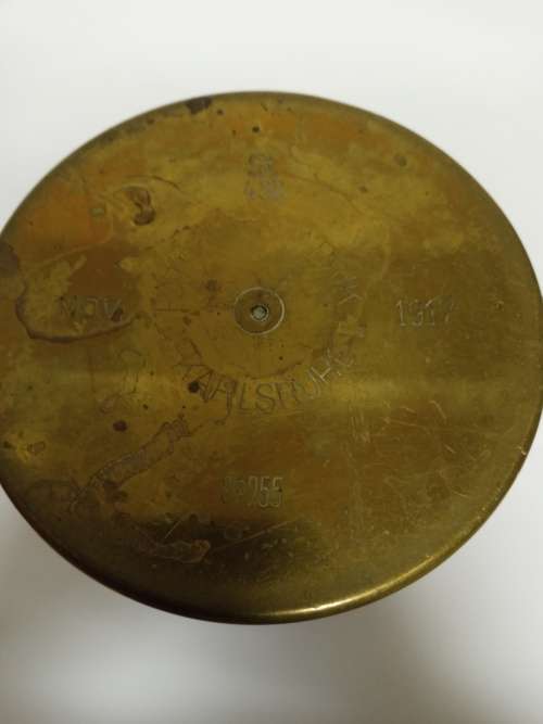 FIRST WORLD WAR 1914-18 SPRINGBOX TRENCH ART SHELL CASE