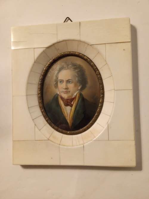 MINIATURE PAINTING OF BEETHOVEN