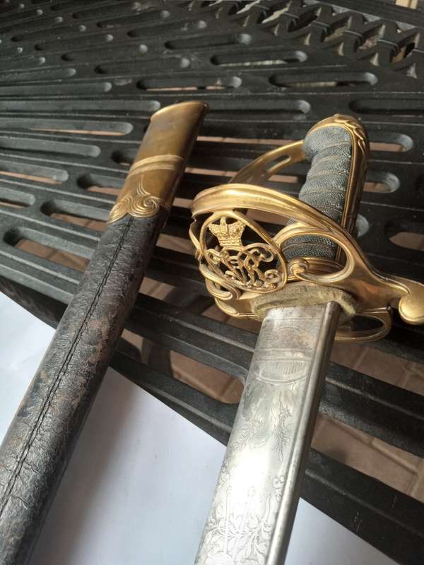 EXTREMLY RARE 1822 PATERN OFFICERS SWORD TO THE 45th REGIMENT