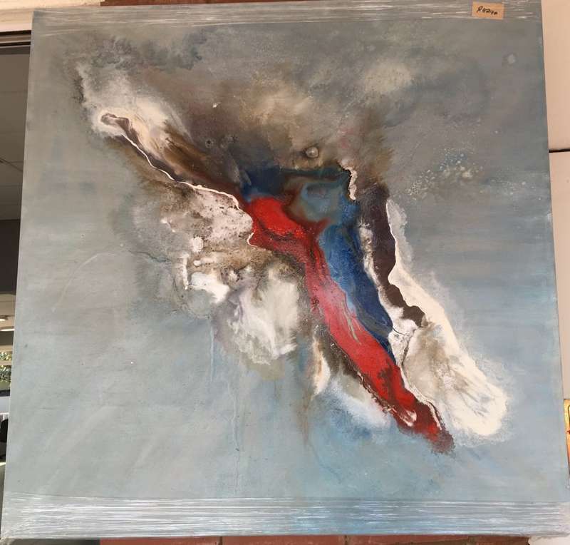 Marilyn Shiers Mixed Medium Abstract - Box Framed. Signed