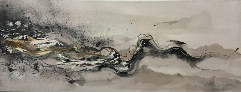 Marilyn Shiers Mixed Medium Abstract - Box Framed.Signed