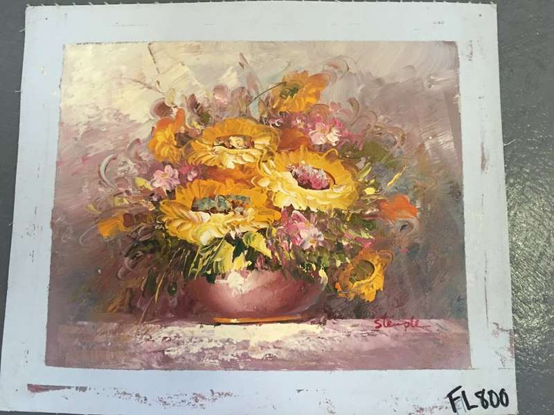 Flowers - Acrylic on canvas unframed