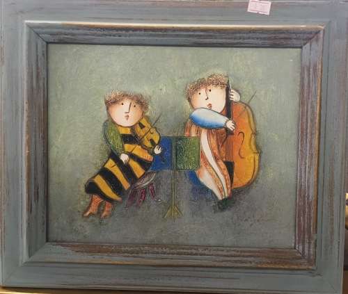 Acrylic on canvas framed